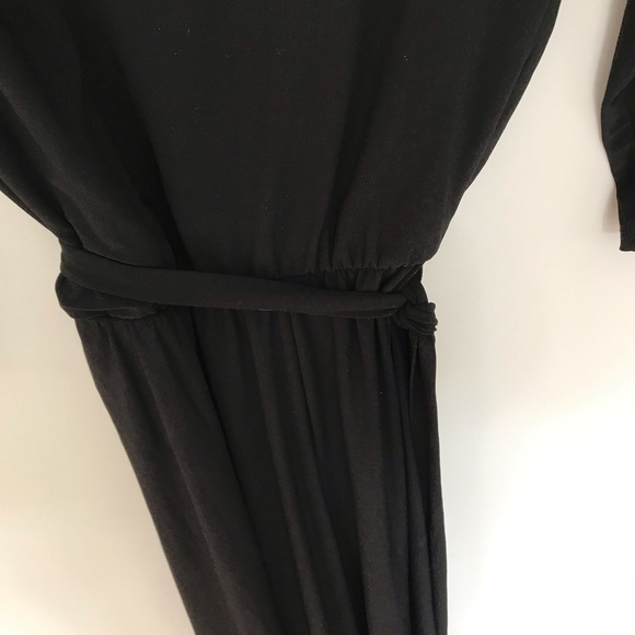 MSK Black wide leg Jumpsuit with 3/4 length sleeves - Picture 8 of 13